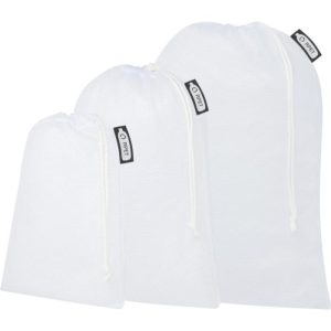 Ensemble de 3 sacs à légumes Rob en PET recyclé avec sublimation - Réf. 1PL04501
