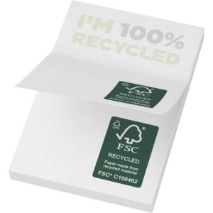 Mémos autocollants recyclés 50 x 75 mm Sticky-Mate® - Réf. 21285011