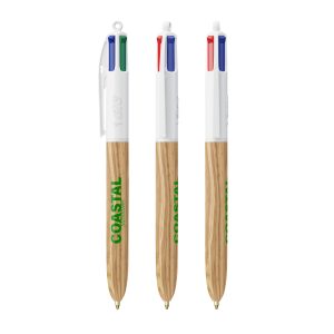 BIC® 4 Colours Wood Style - 3460001061-SP
