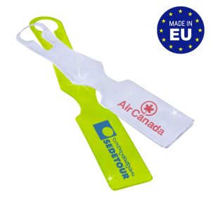 Porte-étiquette à bagage réfléchissant