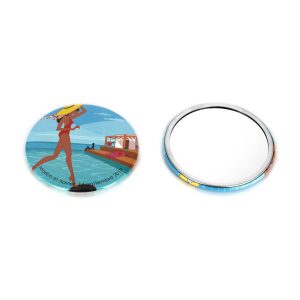 Badge miroir de poche - Ref : BBADGM