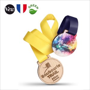 Médaille bois 70mm - Réf : BMEDBOIS-70