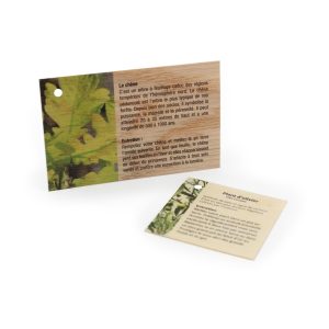 Carte en bois - Ref : IDBOIS01