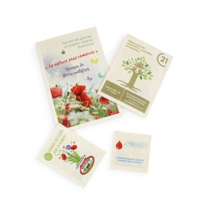 Sachet de graines papier végétal 55x55 mm - Ref. IDG01V
