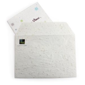 Enveloppe en papier graines - Ref. IDG14K