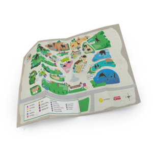 Plan touristique papier graines Ref. - IDG14ZB