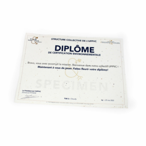 Diplôme A4 papier graines Ref. - IDG14ZC