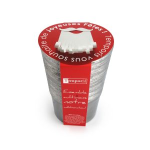 Bulbes de Noël en pot argent - Ref. IDG42