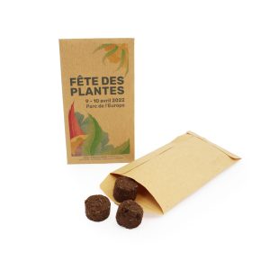Palets à graines en sachet kraft Ref. - IDG86S