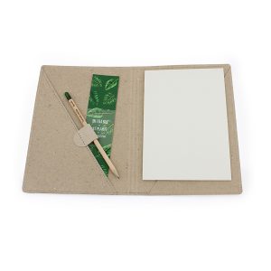 Conférencier format A5 + crayon à graines - Ref. IDR126B