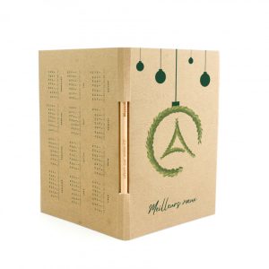 Carte prestige effet bois + crayon à graines  - Ref. IDR137PRESTIGE-BOIS