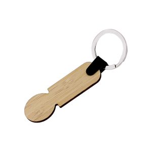 Porte-Clés Jeton Bambou - Réf K2400N