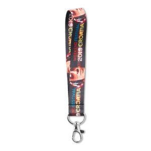 Sangle courte en polyester fin avec sublimation Ref. - ML1030