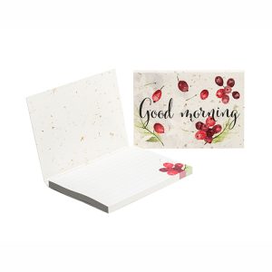 Notes adhésives en papier recyclé avec couverture souple papier à base de café Ref. - SNCS50
