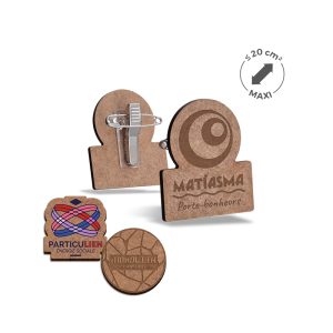 Badge en MDF