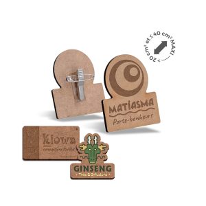 Badge en MDF