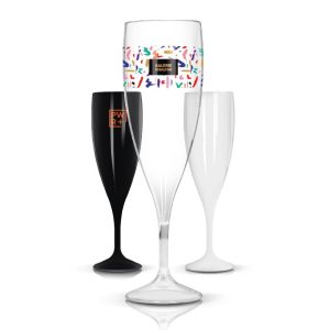 FLUTE À CHAMPAGNE EN TRITAN 14 cl RAS BORD - Ref : PICUP14T