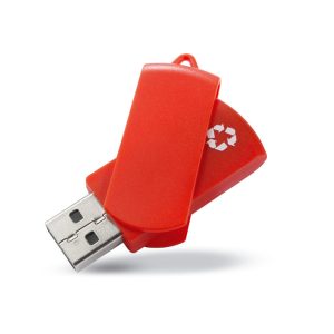 Clé USB rotative en plastique 100% recyclé Ref. - MO1082i
