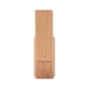 Clé USB rotative en bambou Ref. - MO1202i