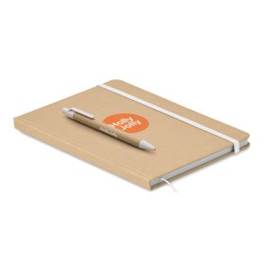 Carnet A5 avec couverture rigide en carton recyclé - Réf. MO2396